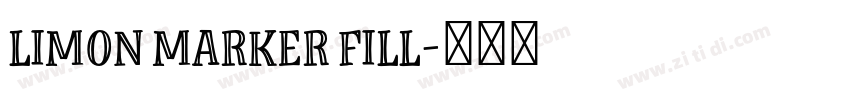 Limon Marker Fill字体转换